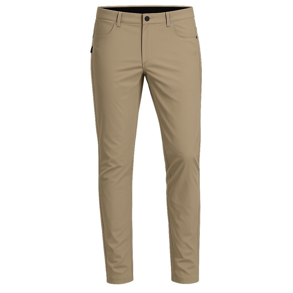 01.ALGO Mens Slim Fit Performance Pants 34x29 Roasted Cashew Tan Khaki Golf NWT